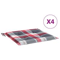 vidaXL Cojines para silla de jardín 4 uds tela 50x50x3 cm Color Gris,  Verde,  Negro y mas Cojín Decorativo de Asiento Cojines de muebles de salon - details 2