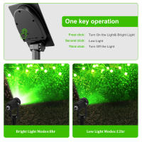 Lámpara Solar LED Verde Super Brillante Para Exterior Impermeable IP65 Luz De Jardín Solar Con Sensor De Movimiento Control Remoto Incluido - details 5