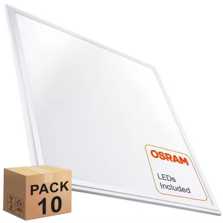 Pack x10 Panel LED 60x60cm 48W - OSRAM - 5280Lm - Luz Seleccionable 4000K - 5700K - 1