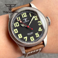Reloj De Pulsera Automático Tandorio Vintage 20Bar 39mm NH35A Para Hombres Con Bisel Fluted Y Corona Ajustable Luminoso Vidrio De Zafiro Correa De Cuero Resistente Al Agua - details 1
