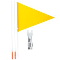 Bandera De Seguridad Para Bicicleta Con Palo Y Soporte Montaje Resistente Al Agua Triangular Para Viajes Y Deporte Al Aire Libre - details 0