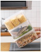 Caja De Almacenamiento De Alimentos Transparente Plástico Contenedor Para Cocina Apta Para Microondas Y Congelador Caja De Alimentos Con Función De Frescura - details 4