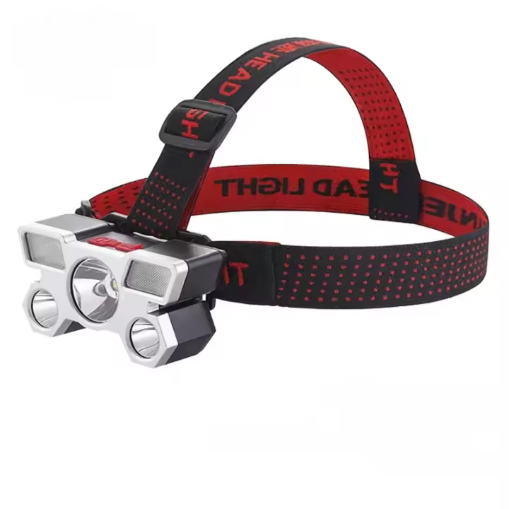 Lámpara De Cabeza Super Brillante USB Recargable 5 LED Con Batería Integrada Para Camping Y Pesca Nocturna KDULIT - 1