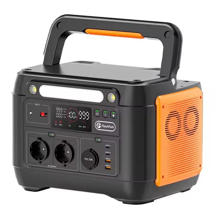 Flashfish A1001 1000W Estación de energía portátil, Generador solar de 1030Wh/278400mAh, Puertos de CA de onda sinusoidal pura, 7 salidas - 1