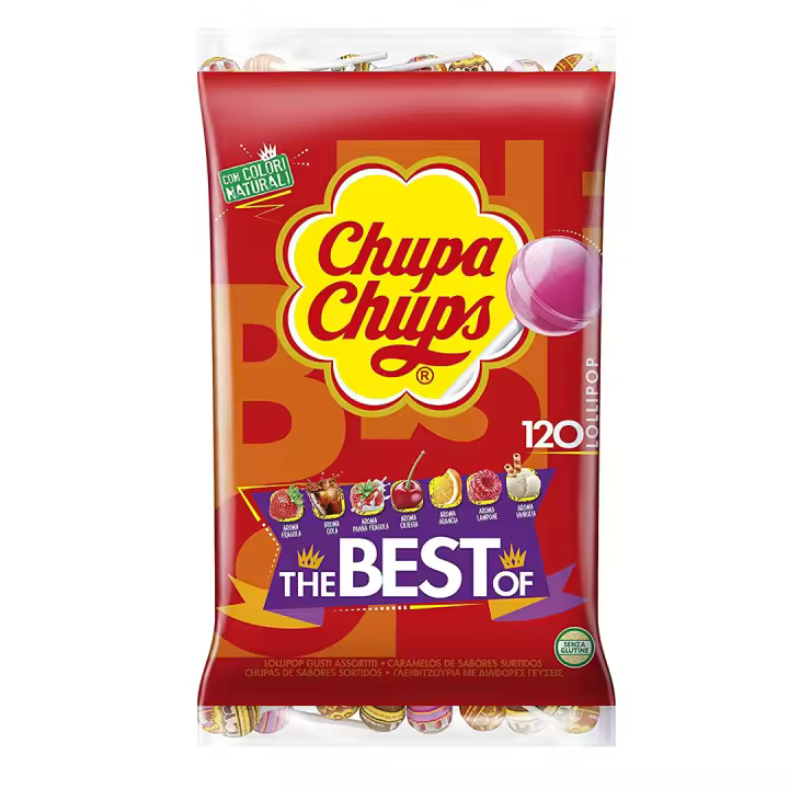 Chupa Chups Original - Bote de 110 Chupa Chups - Sabores Surtidos - 1