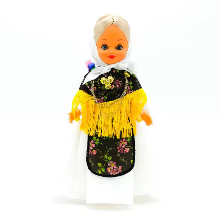 Muñeca regional Ibicenca Folk Artesanía original colección 35 cm.vestido típico Ibiza, fabricada en España - 1
