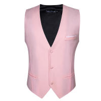 Chaleco De Seda Para Hombre En 20 Colores S-5XL Estilo Formal Sin Mangas Cuello Redondo Ajustado Para Todas Las Estaciones - details 7