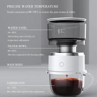 Cafetera espresso portátil, cafetera de una Taza, cafetera espresso artesanal, cafetera espresso compacta fácil de usar cafetera percoladora para conducir, conducir, acampar, Oficina - details 1
