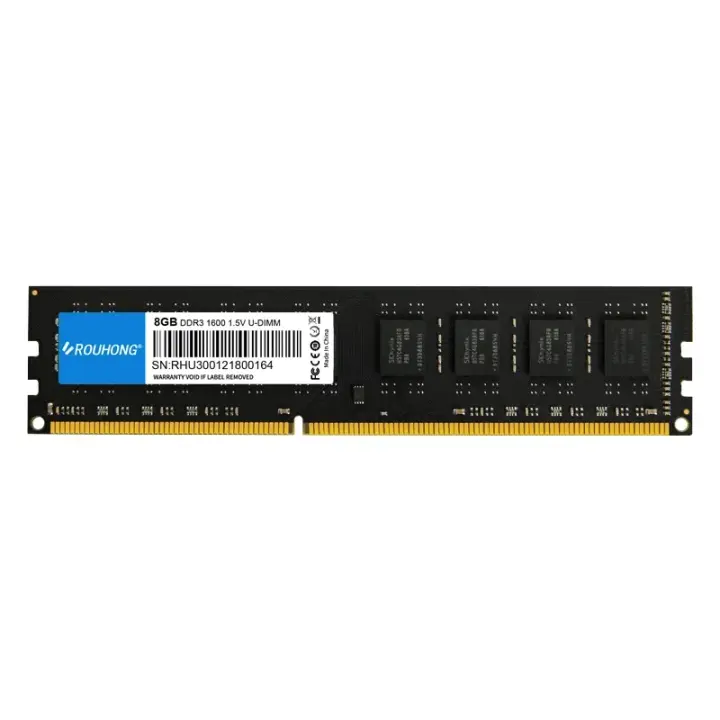 Memoria RAM DDR3 PC3 Udimm DIMM Para Escritorio 8GB 4GB 1.5V 240pin 1600MHz Verde/ Negro (Aleatorio) No RGB - 1