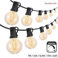Luces De Fairy LED Globales Festoon G40 Para Exterior Dimmable Decoración De Jardín Para Fiesta De Navidad Patio Callejón Atrás De La Casa - details 3