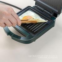 Sandwichera y tostadora portátil de alta potencia con revestimiento antiadherente, fácil de limpiar, calentamiento rápido, máquina para desayunar, diseño compacto, placa antiadherente, ideal para queso a la parrilla, filetes, etc. - details 2