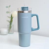 Flamingueo Vaso Termico - Taza Termo Acero Inoxidable Termo Cafe Para Llevar Bebidas Frías 24h y Calientes 10h Botella Termica 0,9 Litros - details 2