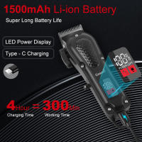 Cortador De Pelo Cosoul Recargable Cortadora De Cabello Compacta Para Peluquero Con Tres a Cinco Piezas De Nochebaja Duración De La Batería De Más De 90 Minutos - details 2