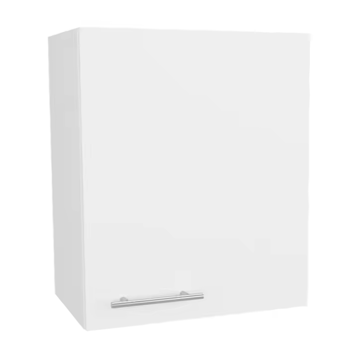 TUHOME Armario Manchester en melamina con 2 estantes y 1 puerta , blanco , 60 cm  X 50 cm  X 33.5 cm - 1