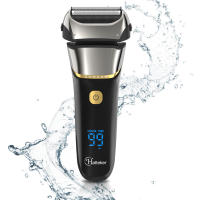 Hatteker Afeitadora Eléctrica Foil 4D Recargable Para Hombres Afeitadora De Barba Máquina De Afeitar IPX6 Limpieza 8000rpm HT-909 - details 2