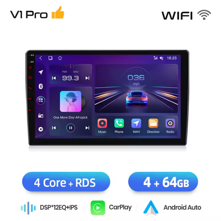 Junsun AI Voice Car Radio Stereo For Honda Accord 7 2003 2004 2005 2006 2007 2008 Car Auto Radio Built-In Wireless Carplay For Apple & Android Auto Automotive Multimedia Touch Screen 360 camera Car Intelligent Systems With GPS Navigation - 1