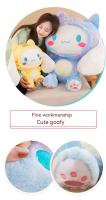 Muñeco De Peluche Kawaii Sanrio Cartoon Japonés Corazón De Cinnamoroll Suave Y Estampado Para Regalo De Cumpleaños Para Niñas Y Niños Material De Algodón PP - details 2