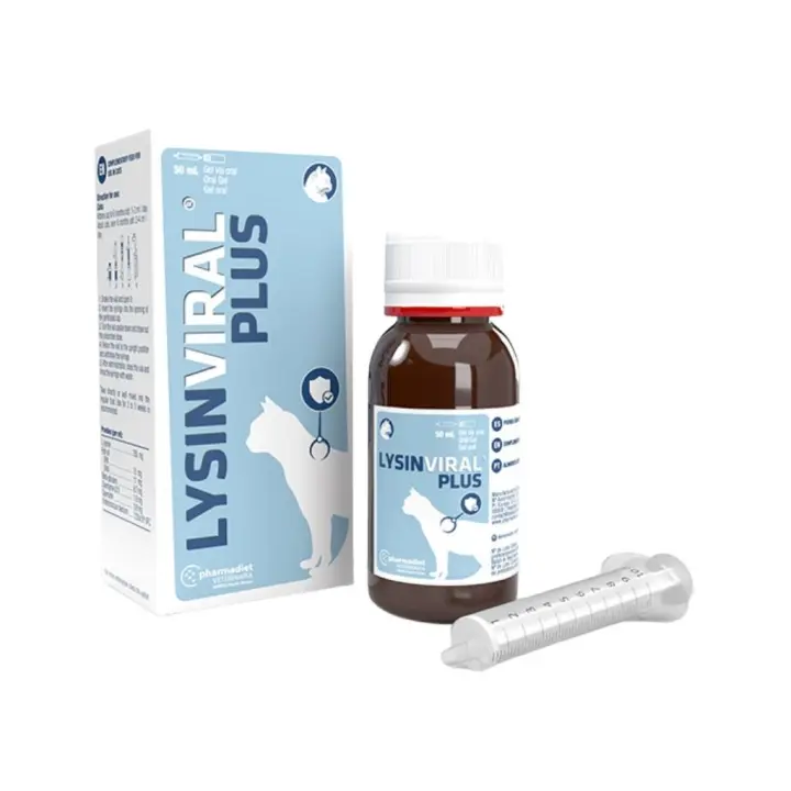 PHARMADIET - Lysinviral Plus (50 ml) - Ayuda al funcionamiento normal del sistema inmunitario de los Gatos - 1