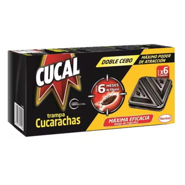 CUCAL Trampa Doble Cebo contra Cucarachas y sus Huevos  6 uds Trampa para Cucarachas y sus Huevos - 1