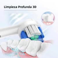 Cepillo De Dientes Eléctrico Inteligente Recargable Compatible Con Oral B Cabezales De Reemplazo Para Adultos Modos De Limpieza Profunda Blanqueamiento Masaje Tiempo De Cuento - details 2