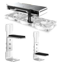 Soporte De Tarjeta Gráfica En Acero Inoxidable Chasis 12cm Con Posición De Ventilador Soporte Para GPU Previene La Suspendida Para RTX 4090 4080 4070 Accesorio De Enfriamiento Para Computadora - details 11