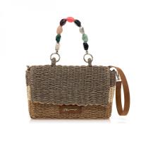 Bolsos sport de mujer MARIAMARE PADEN C58066 BOLSO RAFIA TAUPE/NATURAL/CUERO 35599 25V - details 0