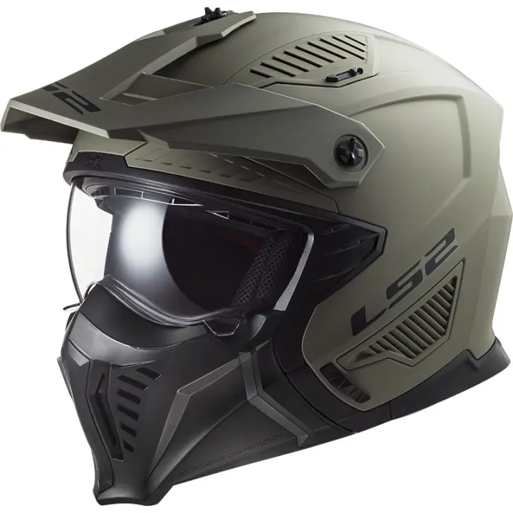 CASCO ABIERTO LS2 OF606 DRIFTER ARENA ARMY 22.06 - 1