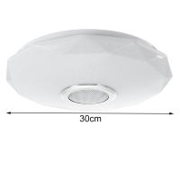 Bluetooth Música lámpara de techo 30CMLED usted Colores control remoto teléfono móvil APP Bluetooth Música lámpara de techo RGB lámpara de techo 36W - details 0