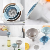 Funel De Cocina 4 En 1 Con Filtro Desmontable Funel Para Rellenar Botellas De Grado Alimenticio BPA-Free Eco-amigable - details 7