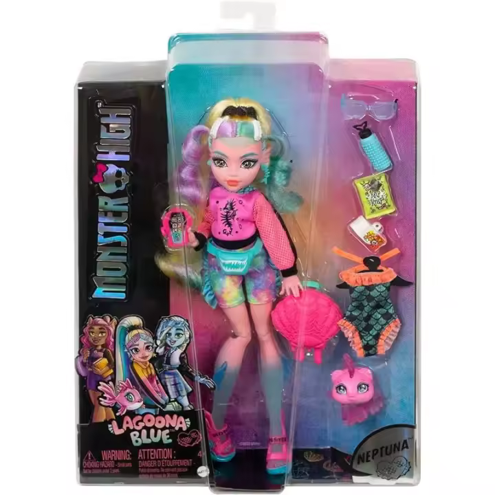 Monster High Muñeca articulada con mascota y accesorios de moda, juguete  (Mattel HNF64)MATTEL - 1