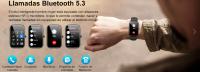 Reloj inteligente para hambres y Mujeres, monitor de Frecuencia cardíaca, monitor de Sueño, podómetro, Reloj inteligente HD de 1,57 pulgadas, Llamada Bluetooth, pulsera de actividad con más de 110 Modos, resistant to Agua, Android iOS Negro - details 2