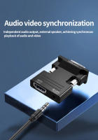 Adaptador MUCAI HDMI-Femenino a VGA-Macho Con Cable De Audio 3.5mm Salida De Video 1080P FHD Para PC Laptop TV Box Monitor - details 6
