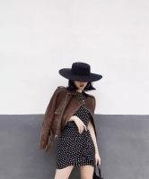 Nueva Gorra De Moda Primavera Verano Para Mujer Con Borde Versátil Sombrero De Paja Protección Solar Estilo Jazz Hepburn Francés - details 4