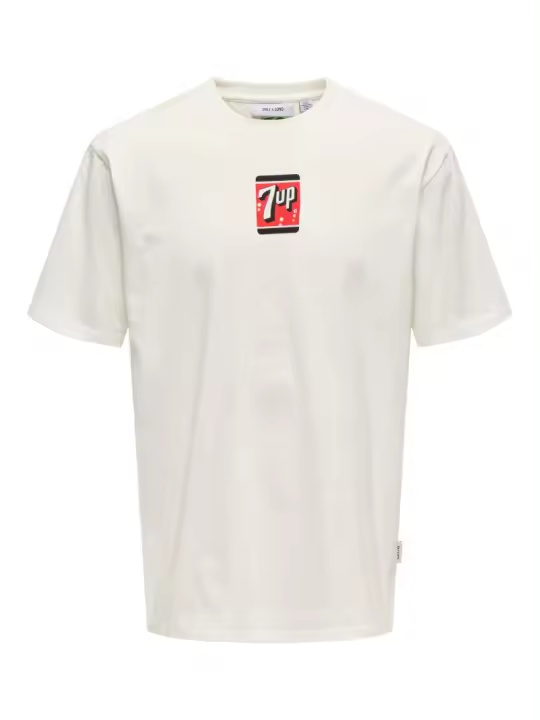 Camiseta Seven Up 7UP Blanca de Only&Sons - 1