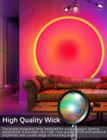 Lámpara de Pie RGB con Control Remoto de Aplicación, Proyección de Arco Iris, Luz de Atenuador y Transmisión en Vivo - details 1