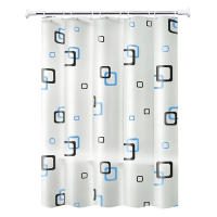 Cortina de Ducha Cortina de Baño Poliéster Impermeable Cortina Bañera con 12 Ganchos para Ducha y Baño 180x207CM - details 0