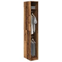 vidaXL Armario de madera de ingeniería 30x50x200 cm en color Gris sonoma/Negro/Gris hormigón y más | almacenamiento funcional diseño moderno para baño dormitorio sala - details 7