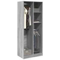vidaXL Armario de madera de ingeniería 80x50x200 cm en color Roble Sonoma/Roble artisan/Madera antigua y más | almacenamiento funcional diseño moderno para baño dormitorio sala - details 4