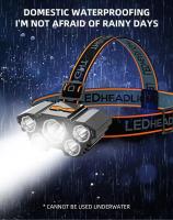 Luz De Pesca Exterior Impermeable Con Cinco Cabezas LED Recargable Por USB Luz De Mano Ultra Brillante Para Exteriores - details 6