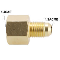 Adaptador De Acondicionador De Coche R134A R12 Con Conexión Rápida 1/2" ACME Hembra Y 1/4" SAE De Cobre De Alta Calidad Para Inyector De Combustible - details 2