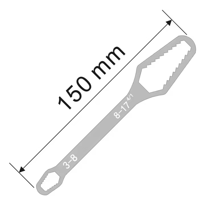 Llave Torx Universal Ajustable 8-22mm Self-Tightening Para Gafas Herramienta Manual Doble Cabeza Para Fábrica - 1