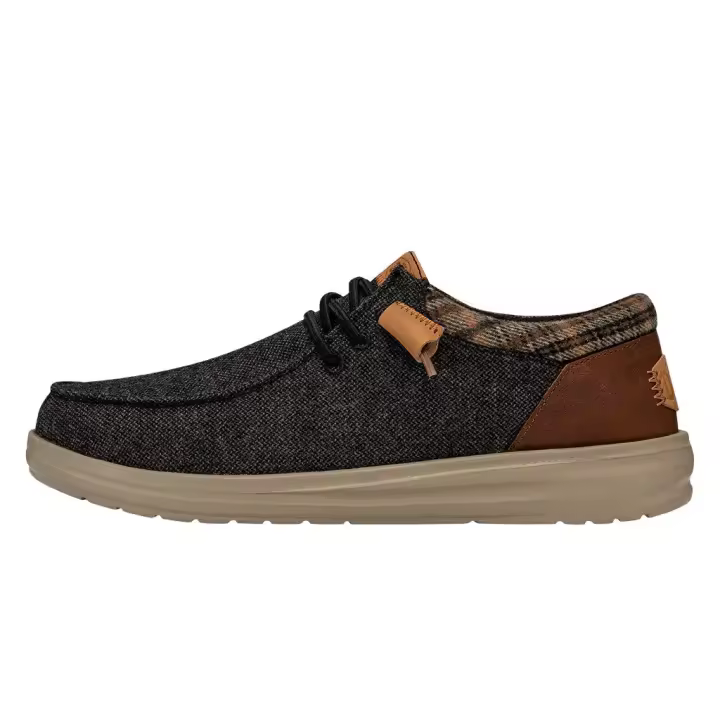 Hey Dude Wally Grip Wool Hombre - Mocasines italianos casual - Extraligeros y cómodos - 1