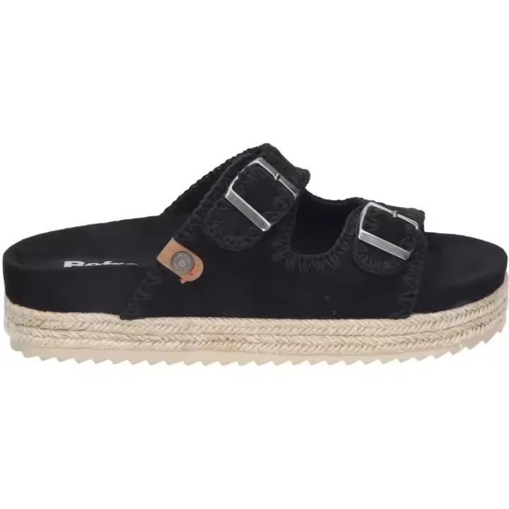 REFRESH | Sandalias para Mujer – Sandalias con Plataforma – Sandalias en Color Negro – Sandalias Veganas – Sandalias con Hebilla – Estilo Casual – Cómodas y de Alta Calidad – Modelo 171950 - 1