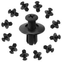Clavos De Plástico Para Coche 8mm Universal Para Parachoques Y Guardabarros Negros 300/50pcs Accesorios De Automóvil Clips De Empuñadura - details 2