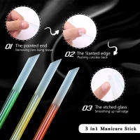 1Pcs Palito De Manicura De Vidrio Profesional Para Corte De Uñas Y Pies Accesorios De Uñas Precisión Filing CuticleRemover - details 2