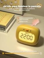Despertador Infantil Despertador Digital Niños de Luz Ajustables 3 Alarmas con Función de Repetición, Visualización de Semana, Recargable para Infantil Adulto- Forma de Patito - details 2