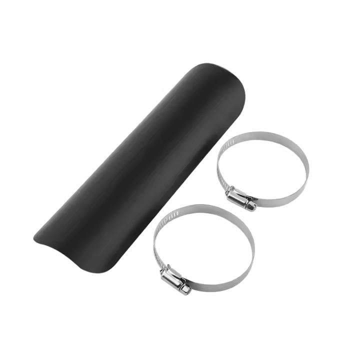 Parachoques De Calor Para Escape De Motocicleta Universal Cubierta De Muffler Recta Accesorio De Motocicleta - 1