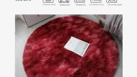 Alfombra Redonda De Peluche Suave Para Sala De Estar Decoración De Hogar Dormitorio Y Habitación De Niños Alfombra Blanca Espesa Para Salon - details 15