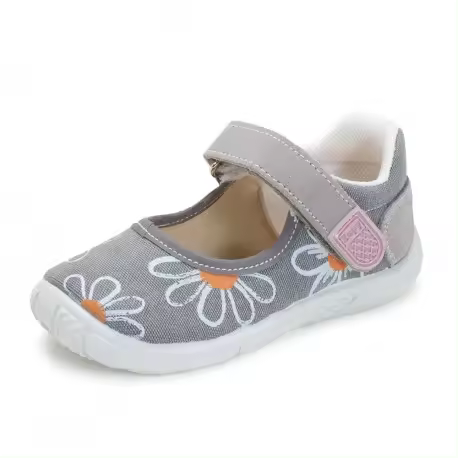 Merceditas de lona con flores de Zapy - 1