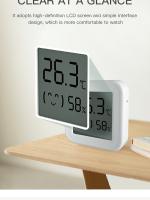 Sensor De Temperatura Y Humedad Bluetooth Con Pantalla LCD Mini Control Remoto Por Tuya APP Y Voz Compatible Con Google Thermometer Hygrometer - details 3
